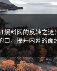 深夜里51爆料网的反转之谜：谁先开的口，揭开内幕的面纱