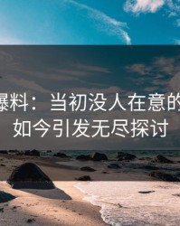 揭秘51爆料：当初没人在意的那句话，如今引发无尽探讨
